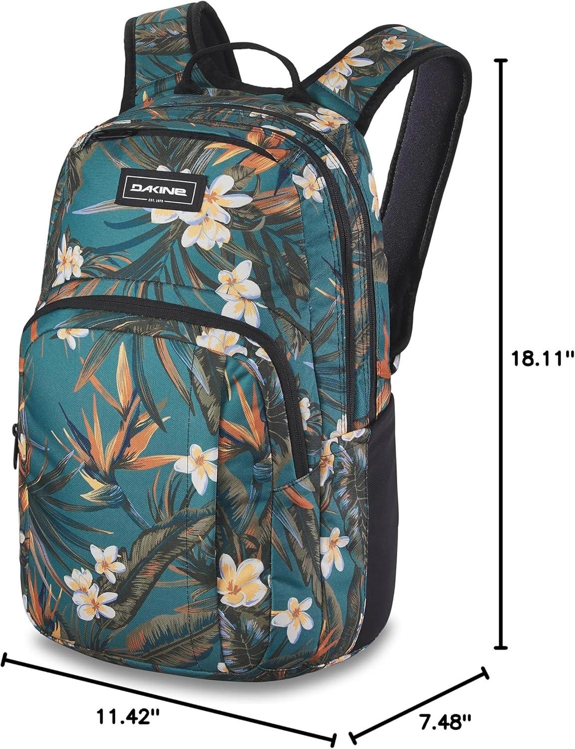 image:imageDakine Campus Backpack 25L Hawaii Asphalt Checker One SizeEmerald Tropic