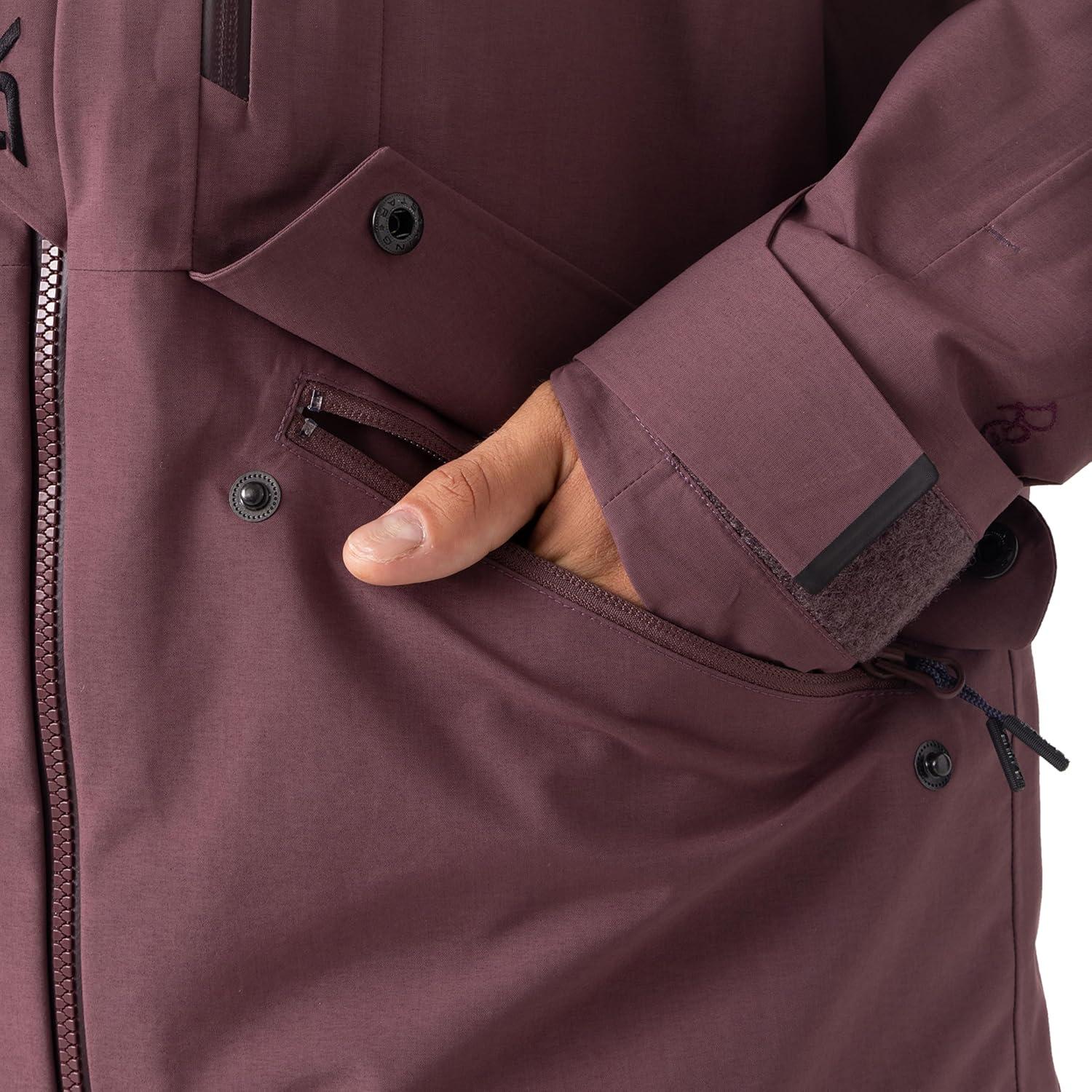 image:imageDakine mens Red Gerard Beacon Jacket 30k Waterproof 3layer Shell Snowboard Jacket PfasfreeHuckleberry