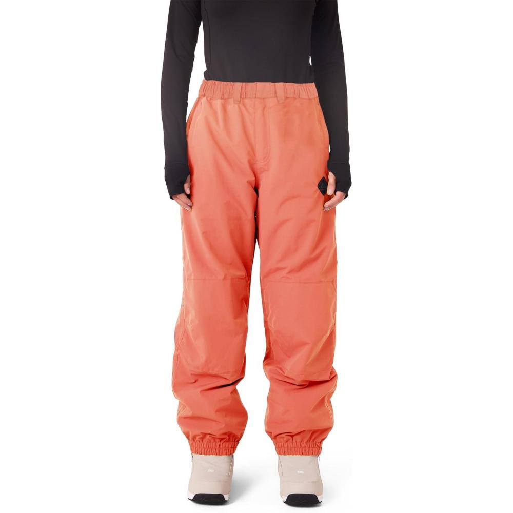 image:imageDakine Kids Snow Pants  Waterproof Baggy Fit Pfasfree Recycled Fabric BreathableRed
