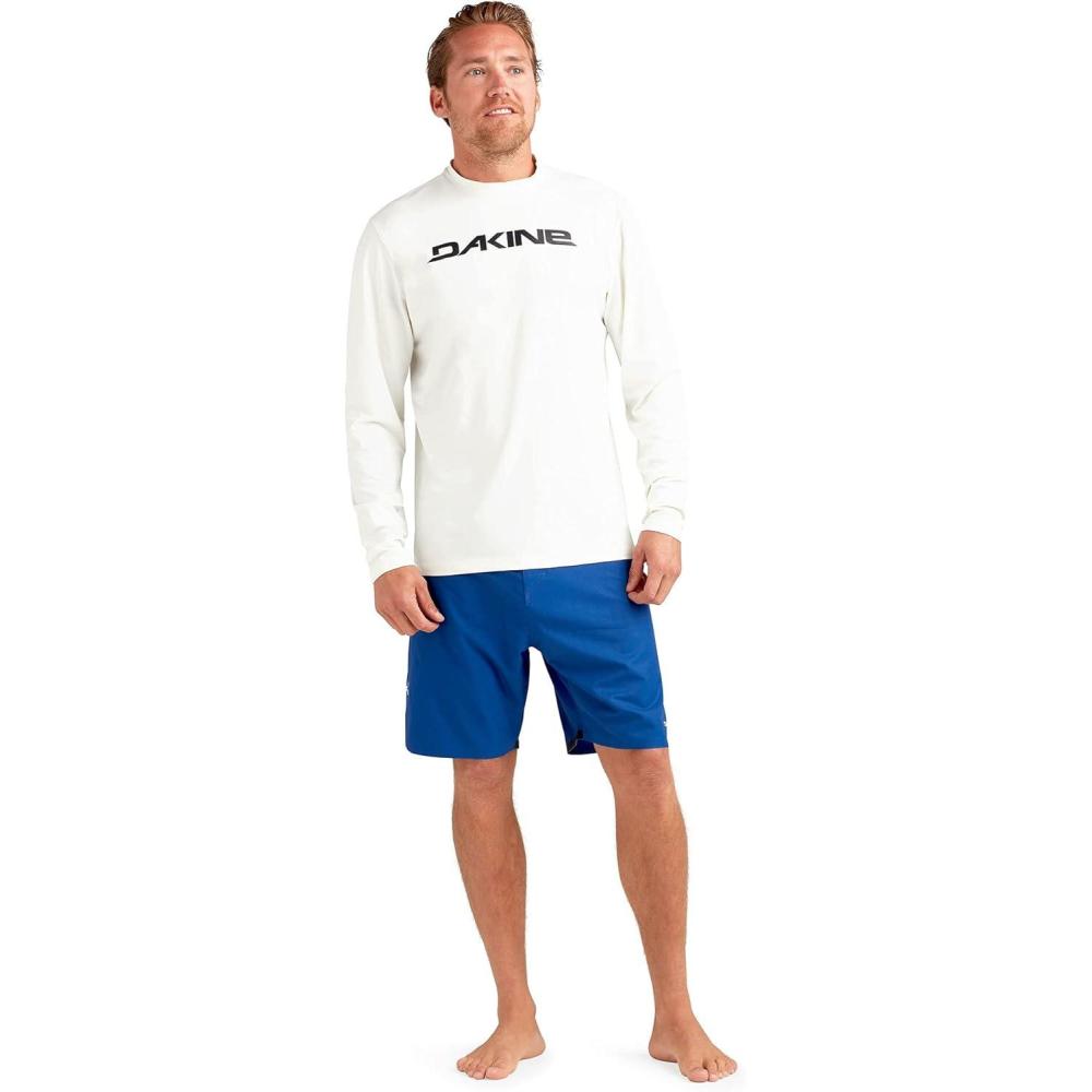 image:imageDakine Mens Roots Loose FIT Long Sleeve Rashguard SURF Shirt CrewSurf White