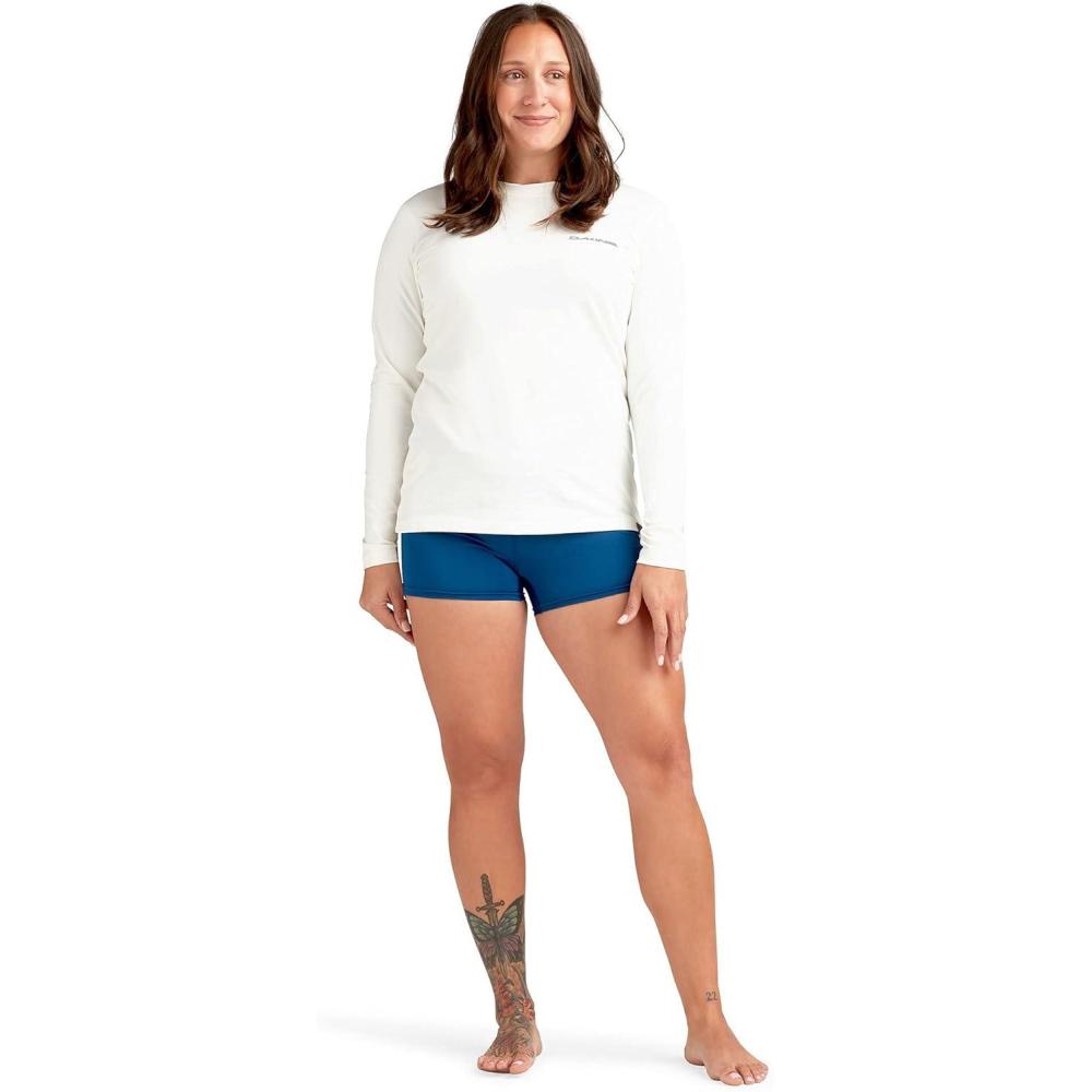 image:imageDakine Womens HD Loose FIT Long Sleeve SURF Shirt Rashguard CrewSurf White