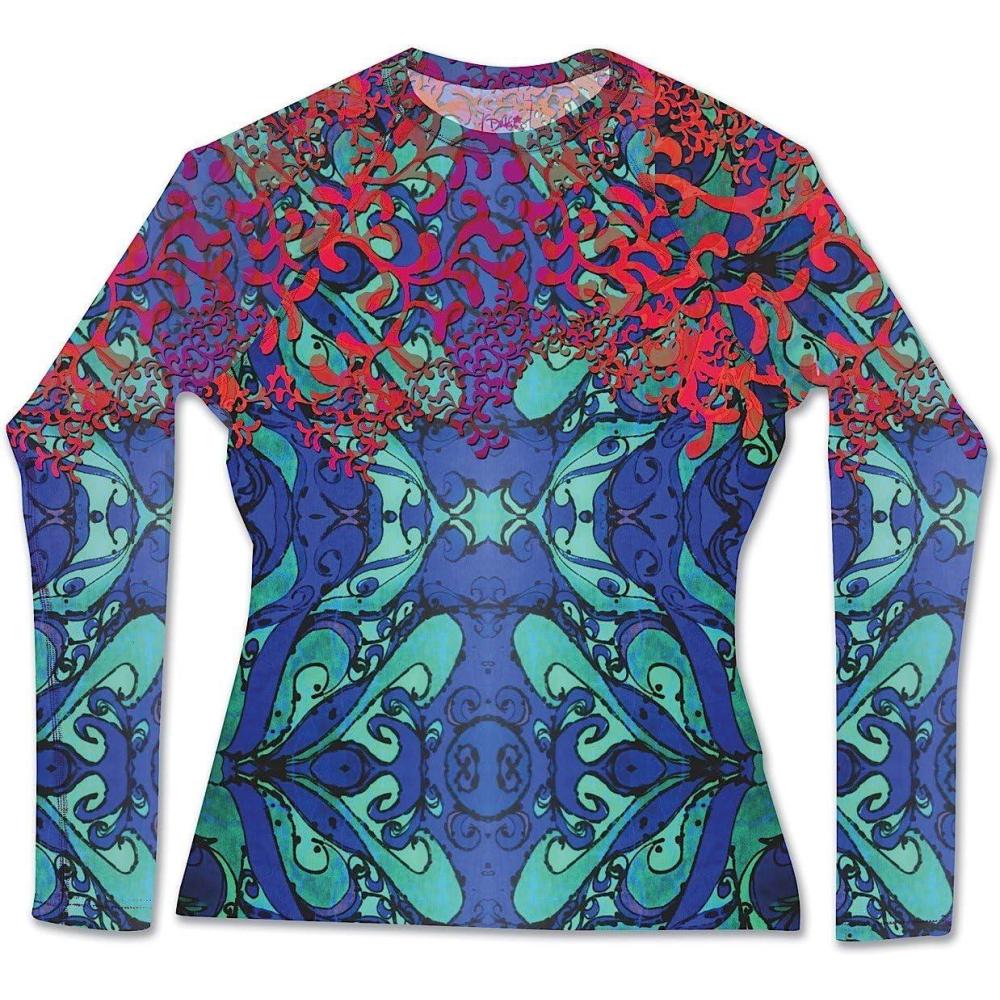 image:imageDakine Womens Maira Long Sleeve Rashguard Coral Reef MD