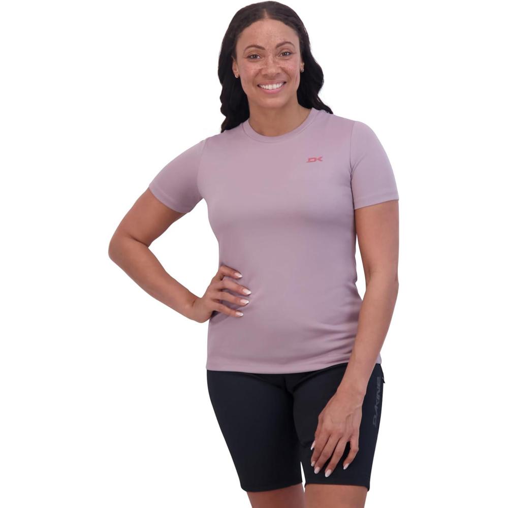 image:imageDakine Womens Syncline Short Sleeve Jersey Top Lightweight 4Way Stretch Bike TeeQuail