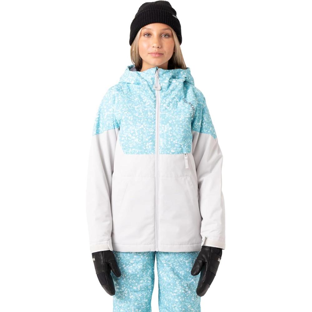 image:imageDakine boys Kids Jacket  Waterproof Insulated Winter Jacket Recycled Fabric PfasfreeBlue Blossom