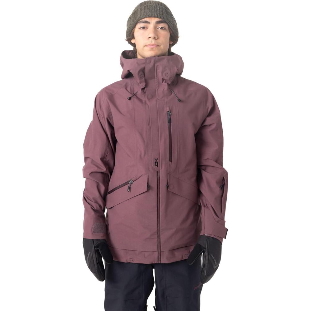 image:imageDakine mens Red Gerard Beacon Jacket 30k Waterproof 3layer Shell Snowboard Jacket PfasfreeHuckleberry