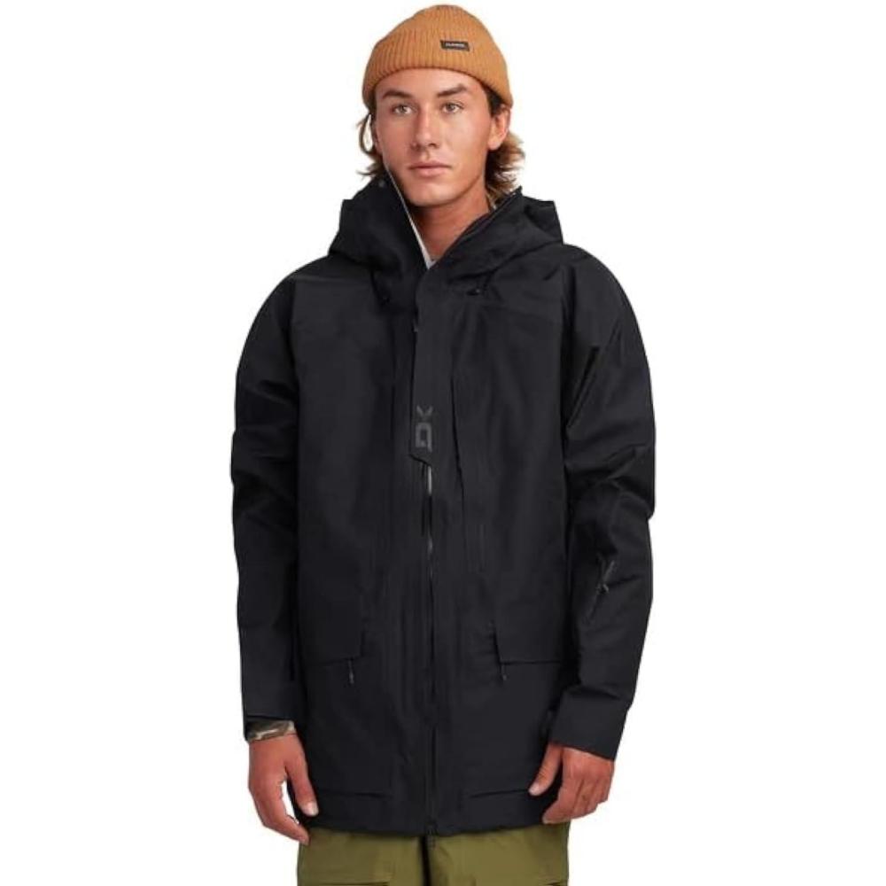 image:imageDakine mens Stoker Goretex 3l Jacket Waterproof Breathable Recycled Snow Jacket With Recco Technology PfasfreeBlack