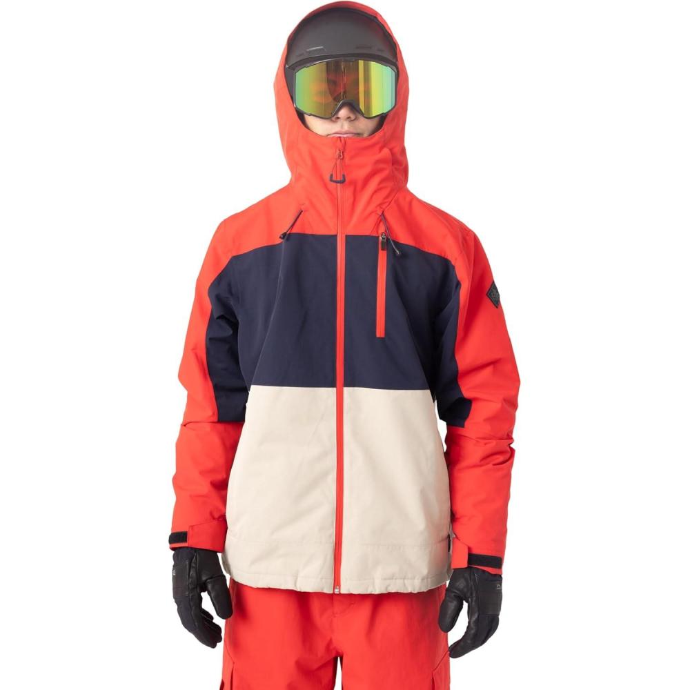 image:imageDakine mens Triton Jacket 15k Waterproof Insulated Snow Jacket Pfasfree Recycled 2layer FabricFlame