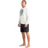 Dakine Men’s Roots Loose FIT Long Sleeve Rashguard SURF Shirt Crew(Surfwhite Solowave)