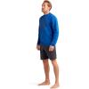 Dakine Men’s Roots Loose FIT Long Sleeve Rashguard SURF Shirt Crew(Ultramarine Blue)