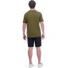 Dakine Mens Short Sleeve Bike Jersey – Recycled Air-mesh Fabric, UPF 30+, Wicking & Odor Control(Dark Olive)