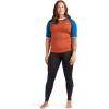 Dakine Women’s HD SNUG FIT Short Sleeve Rashguard SURF Shirt Crew(Harvesta Orange)