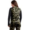 Dakine Womens Lupine Long Sleeve Baselayer Crew Top, Water Camo Green, Large