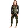 Dakine Womens Lupine Long Sleeve Baselayer Crew Top, Water Camo Green, X-Small