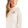 Dakine Womens Mission Loose Fit Long Sleeve Rashguard Crew, Surf White, X-Large