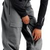 Dakine mens Reach 20k 2l Snowboard Pant – Waterproof Breathable Recycled Shell Pants With Recco®(Gray)