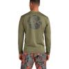 Mission Loose FIT Long Sleeve Rashguard SURF Shirt Crew(Olive)