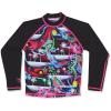 Dakine Girls Classic Long Sleeve Rash Guard(Electric Palms)