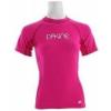 Dakine Girls Drift Short Sleeve Rashguard (Hot Pink, Large)