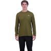 Dakine Mens Long Sleeve Bike Jersey – Recycled Air-mesh Fabric, UPF 30+, Wicking & Odor Control(Dark Olive)