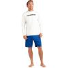 Dakine Men’s Roots Loose FIT Long Sleeve Rashguard SURF Shirt Crew(Surf White)