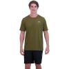 Dakine Mens Short Sleeve Bike Jersey – Recycled Air-mesh Fabric, UPF 30+, Wicking & Odor Control(Dark Olive)