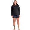 Dakine Women’s HD Loose FIT Long Sleeve SURF Shirt Rashguard Crew(Black)