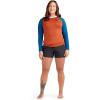 Dakine Women’s HD SNUG FIT Long Sleeve Rashguard Crew(Harvesta Orange)