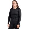 Dakine Womens Lupine Long Sleeve Baselayer Crew Top, Black, Medium