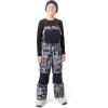 Dakine boys Bib Overalls – Waterproof, Insulated, Recycled Fabric, Pfas-free, Breathable(Black Combo)
