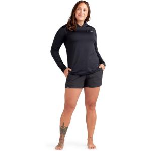 Dakine Women’s HD Loose FIT Long Sleeve Hooded SURF Shirt Rashguard(Black)