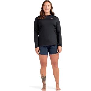 Dakine Women’s HD Loose FIT Long Sleeve SURF Shirt Rashguard Crew(Black)