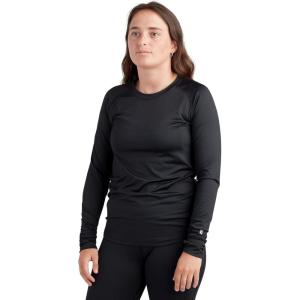 Dakine Womens Lupine Long Sleeve Baselayer Crew Top, Black, Medium