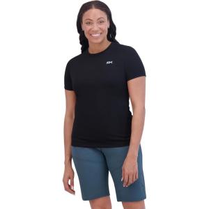 Dakine Womens Syncline Short Sleeve Jersey Top – Lightweight 4-Way Stretch Bike Tee(Black)