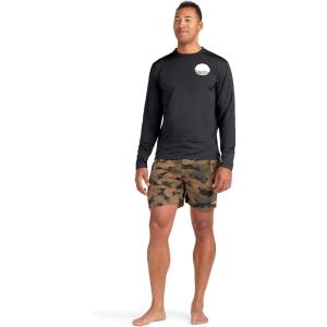 Mission Loose FIT Long Sleeve Rashguard SURF Shirt Crew(Black)
