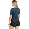 Dakine Womens HD Snug Fit Short Sleeve Rashguard Crew, Galactic Blue, X-Small