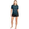 Dakine Womens HD Snug Fit Short Sleeve Rashguard Crew, Galactic Blue, X-Small