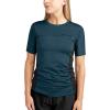 Dakine Womens HD Snug Fit Short Sleeve Rashguard Crew, Galactic Blue, X-Small
