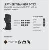 Dakine Men’s Leather Titan Gore-Tex Short Gloves(Carbon-DK)