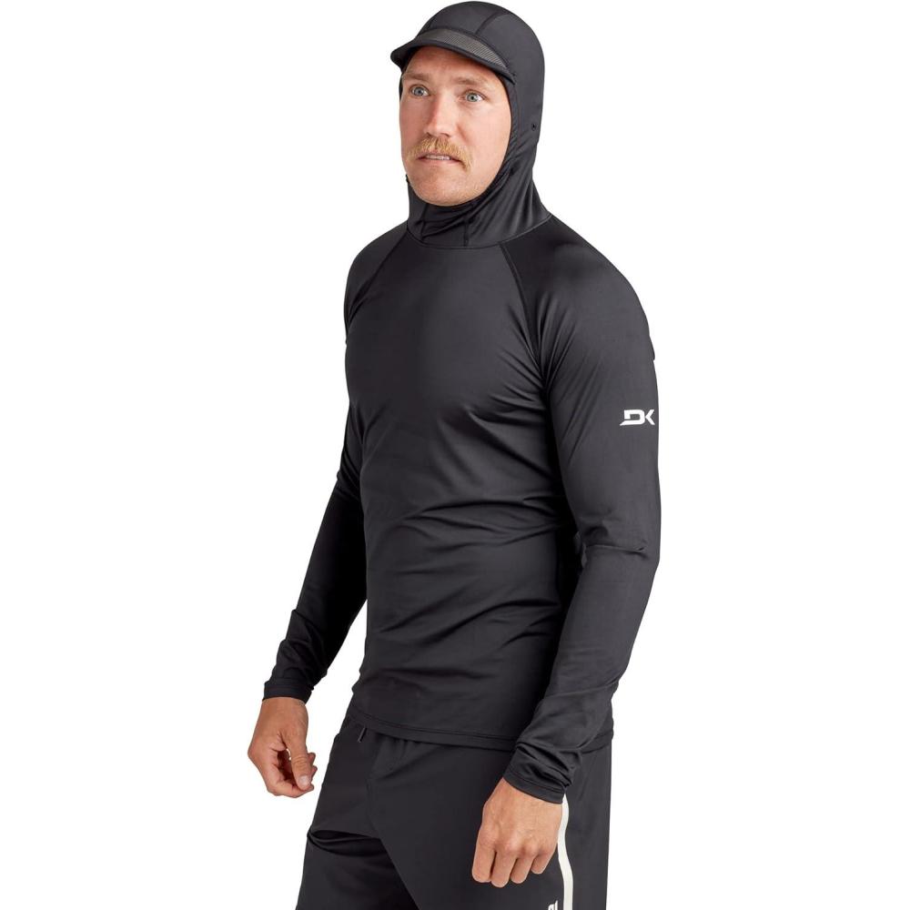 image:imageDakine Mens HD SNUG FIT Long Sleeve Storm Hooded Rashguard