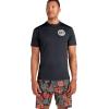 Men’s Mission Loose FIT Short Sleeve Rashguard Crew(Black)