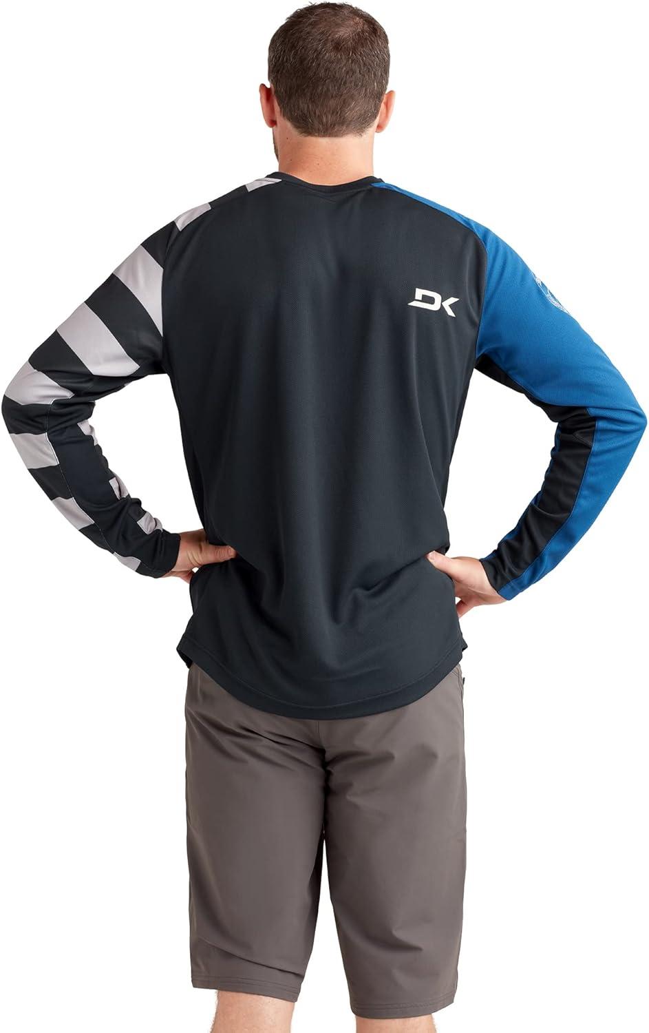 image:imageDakine Mens Thrillium Long Sleeve Bike Jersey Breathable MTB Jersey Performance Fabric Colab Print Large