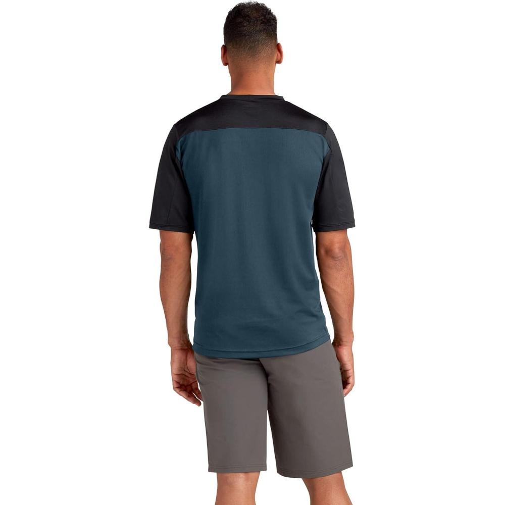 image:imageDakine Mens Syncline 20 Short Sleeve Bike Jersey AirMesh Fabric Wicking amp Odor Control PapayaA Medium