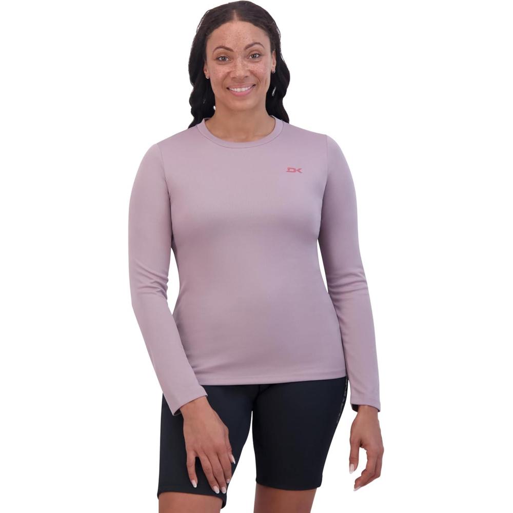 image:imageDakine Womens Syncline Long Sleeve Jersey Top  Lightweight 4Way Stretch Bike Tee Quail Large