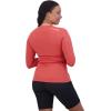 Dakine Women’s Syncline Long Sleeve Jersey Top – Lightweight 4-Way Stretch Bike Tee, Mineral Red, Large