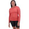 Dakine Women’s Syncline Long Sleeve Jersey Top – Lightweight 4-Way Stretch Bike Tee, Mineral Red, Medium