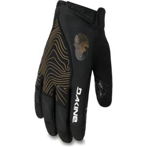 Dakine Bike Gloves for Men, Aggy Signature Cycling Gloves with Knuckle Protection, MTB Riding Gloves with Grip, Touchscreen Compatible, Aggy Black Noise, Small