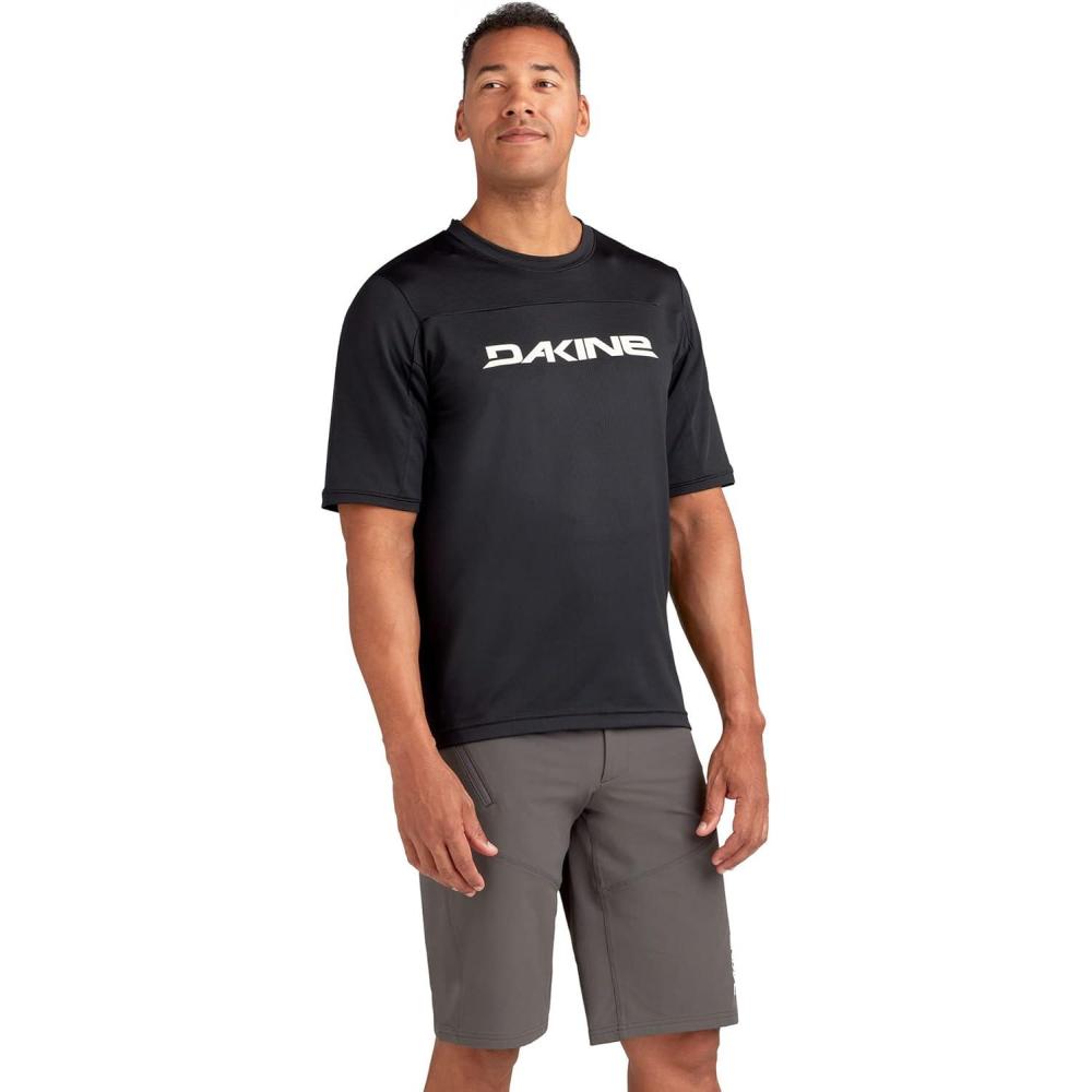 image:imageDakine Mens Syncline 20 Short Sleeve Bike Jersey  AirMesh Fabric Wicking amp Odor Control Papaya Small