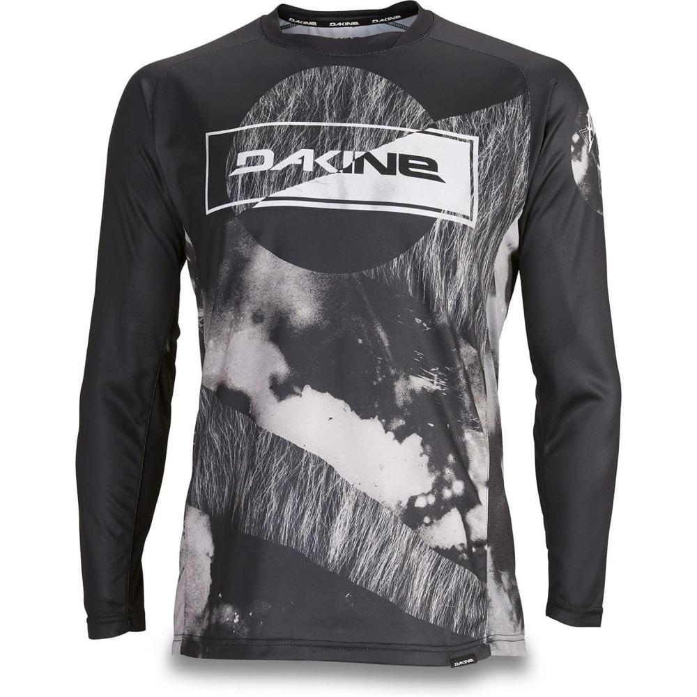 image:imageDakine Mens Thrillium Long Sleeve Bike Jersey Breathable MTB Jersey Performance Fabric Aggy Black Small