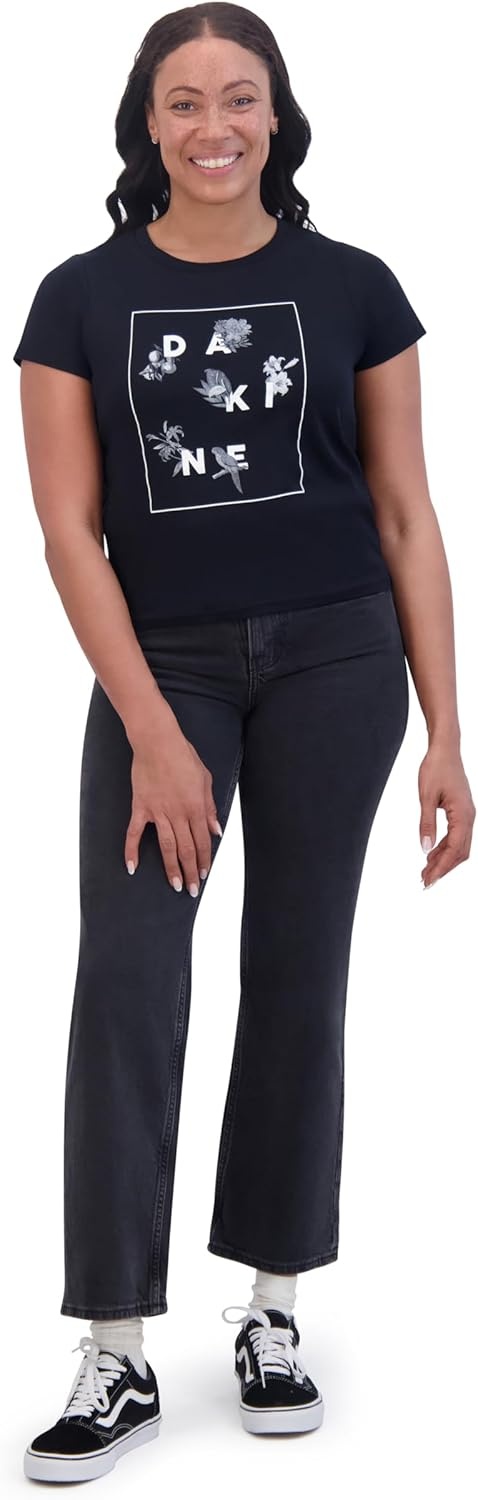 image:imageDakine Womens Relaxed Fit Tee Shirt Soft Cotton Short Sleeve Knit TShirt Casual TopBlack