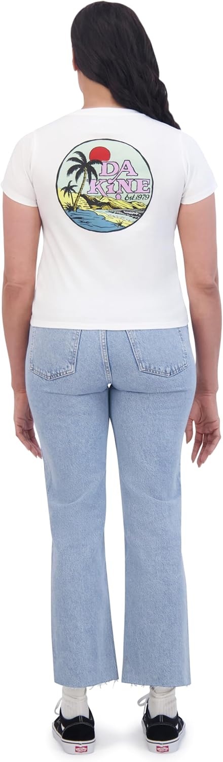 image:imageDakine Womens Relaxed Fit Tee Shirt Soft Cotton Short Sleeve Knit TShirt Casual TopWhite